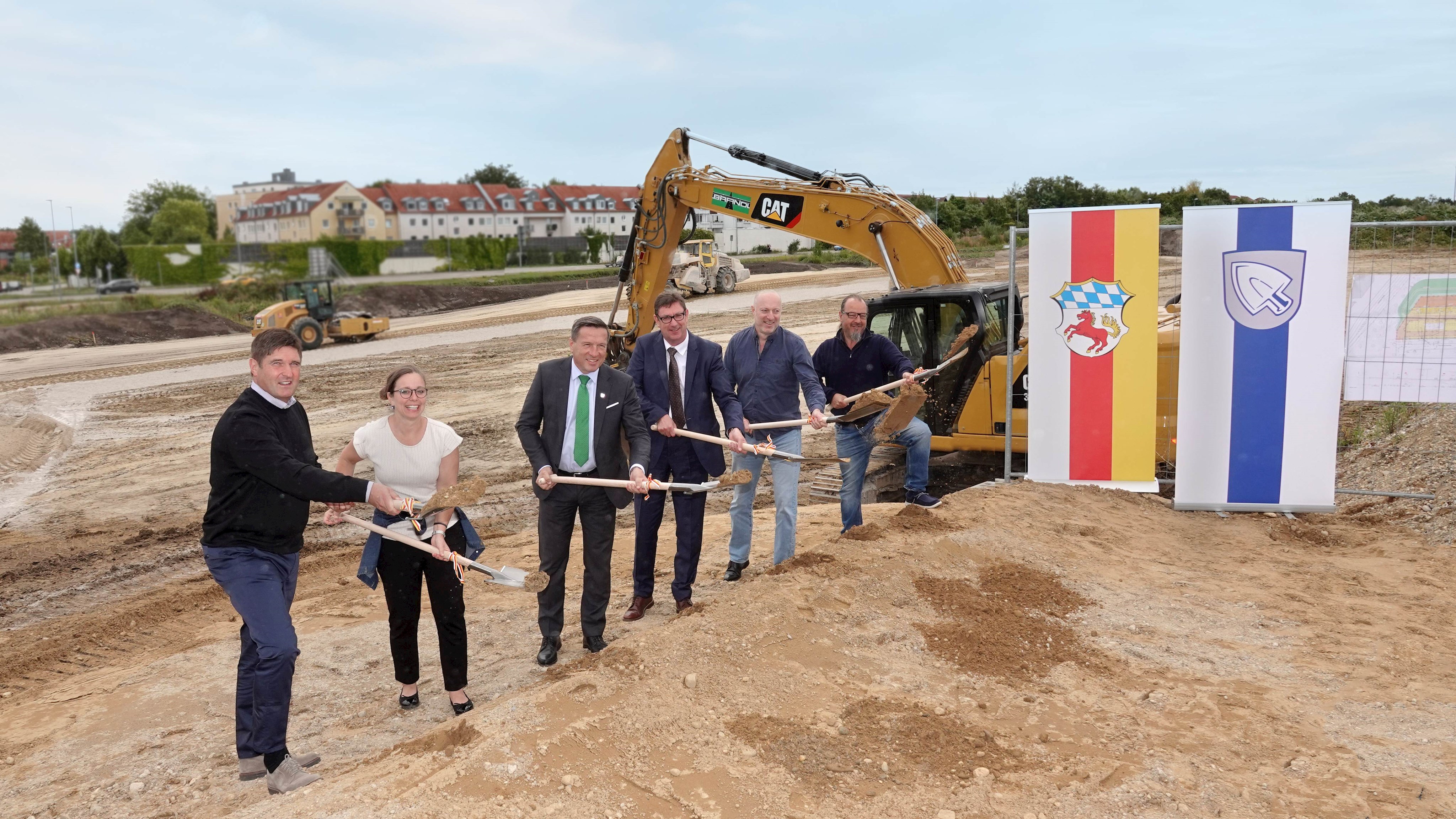 Spatenstich für den Neubau des Recyclinghofs Erding