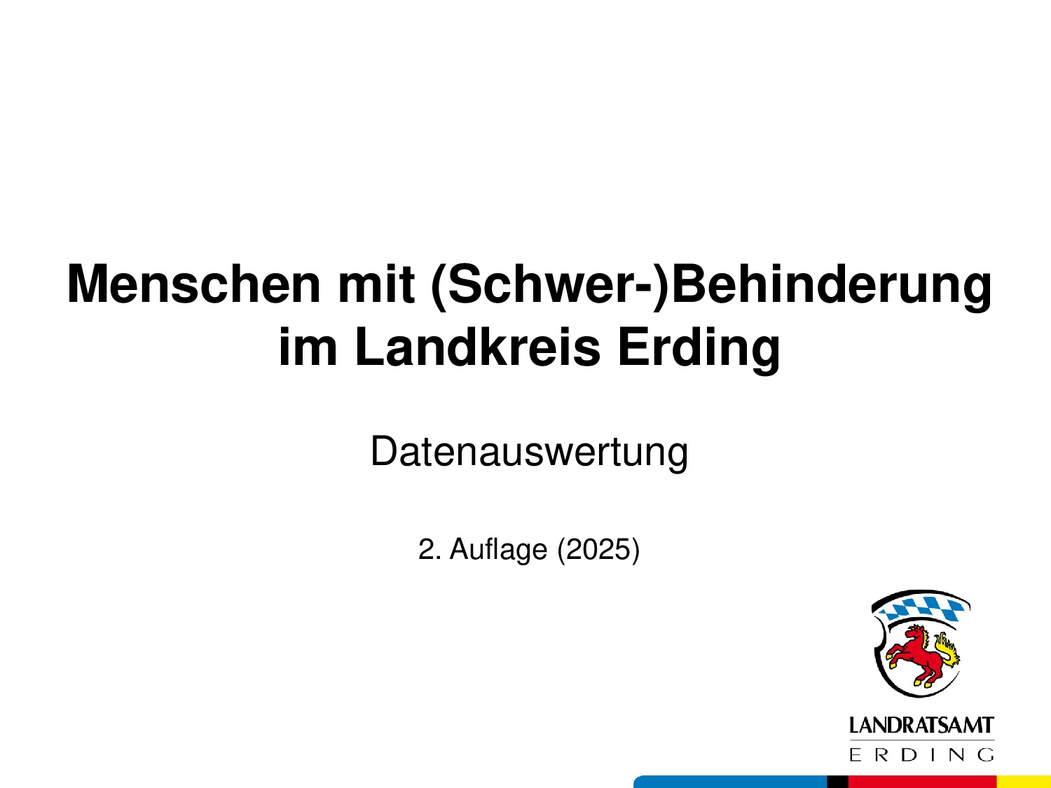 Zahl der Menschen mit Behinderung im Landkreis Erding steigt – Eingliederungshilfe für Kinder und Jugendliche gewinnt an Bedeutung
